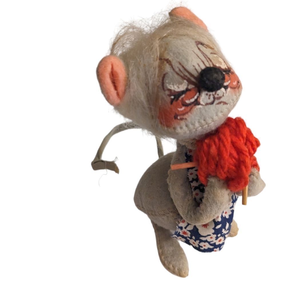 ‎70s Annalee Mobilitee Vintage Doll grandma mouse
